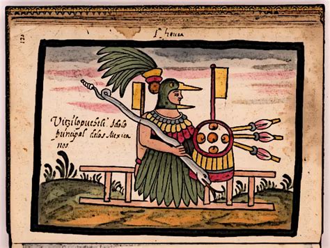 Image result for Hummingbird God Aztec