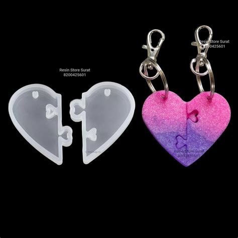 Heart Puzzle Mould – Resin Store Surat