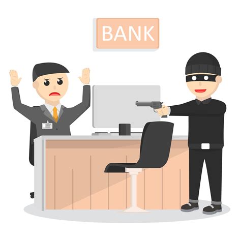 robber robbing bank design character on white background 10689349 ...