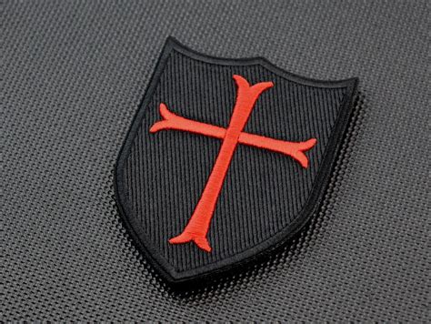 Buy Premium Embroidered Crusader Cross Shield Navy SEAL DEVGRU Morale ...