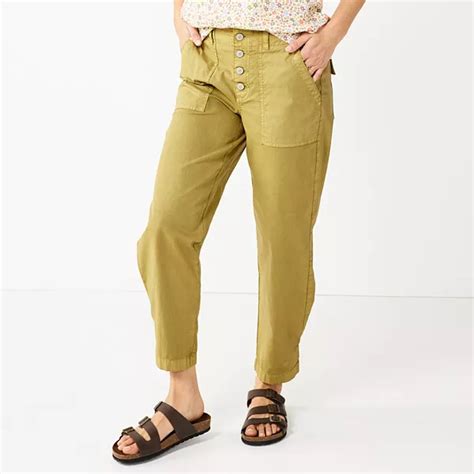Women's Sonoma Goods For Life® Convertible Tapered-Leg High-Waisted ...