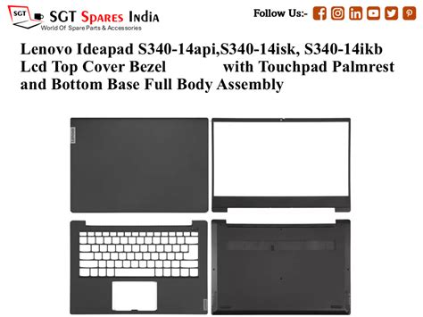 Lenovo Ideapad S340-14api,S340-14isk, S340-14ikb Laptop Lcd Top Cover ...