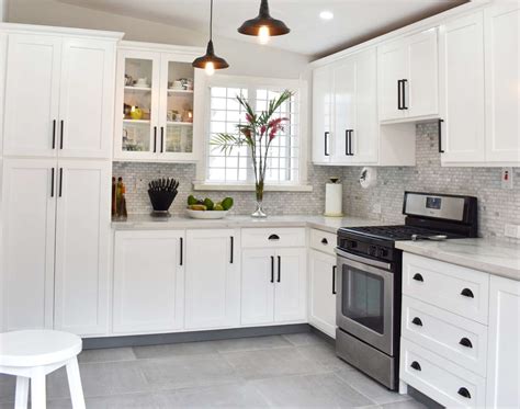 White Kitchen Floor Tile