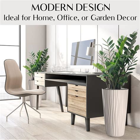 Buy Janska by Mueller M-Resin Heavy Duty Tall Planter, Indoor/Outdoor ...