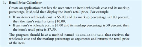 Image result for Visual Basic Retail Price Calculator