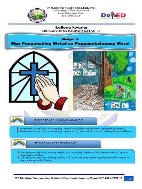 Image result for Module 1 ESP Grade 10 3rd Quarter