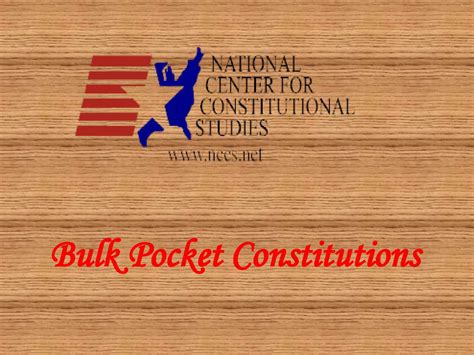 Calaméo - Bulk Pocket Constitutions