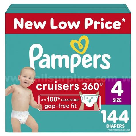 Pampers Cruisers 360 Size 4 Diapers, 144 Count | AllSurplus | Dallas