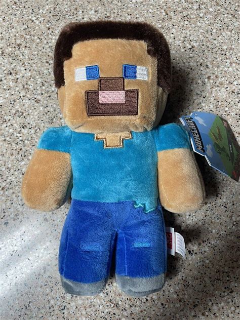 Minecraft STEVE Plush Mojang Mattel 9" NWT Stuffed Animal | #4137479911