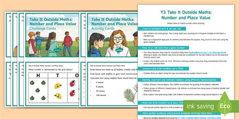 Year 3 Take It Outside Maths: Number and Place Value Pack