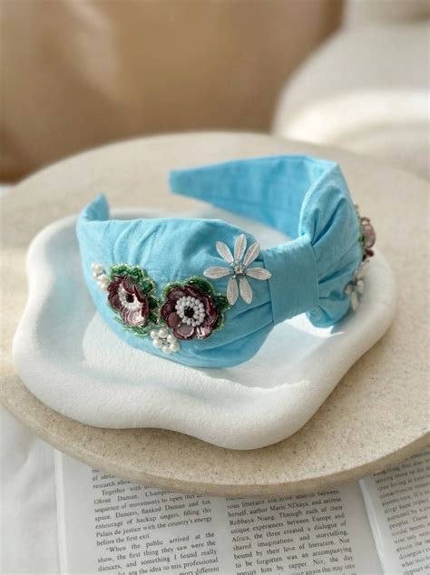 Sky-High Heritage Hand Embroidered Headband – Western Era