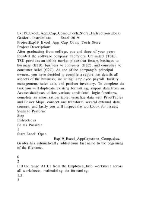 Image result for Exp19 Excel App Cap Comp Tech Store