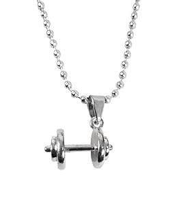 Buy Uniqon Silver Color Unisex Metal Stainless Steel Weightlifting ...