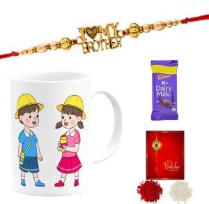 Poorak Rakhi For Brother Roli Chawal Combo 68289WLA Gold Gift Box Price ...