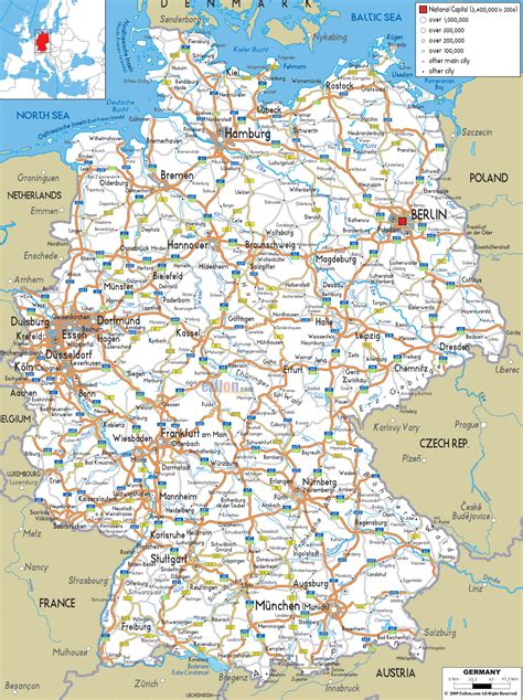 Detailed Map Germany 的图像结果