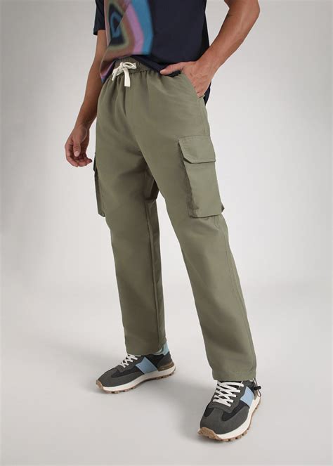Olive Relaxed Fit Cargo Pant