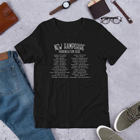 New Hampshire Pronunciation Guide, New Hampshire Local Shirt, Gift for ...
