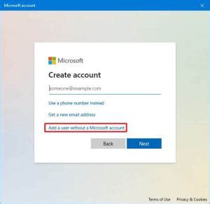 Image result for Create Local Account without Email