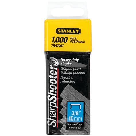 STANLEY Heavy Duty Staples, 3/8" Leg Length, 1000/Box (STYTRA706T ...