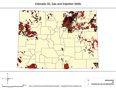 Selected States Oil, Gas and Injection Wells Maps | Toxics Targeting