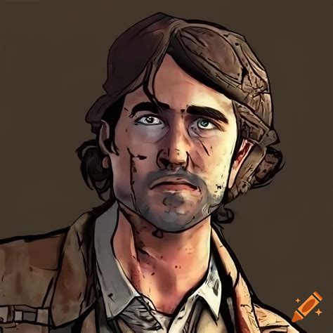 Sam winchester in telltale's the walking dead style digital art on Craiyon
