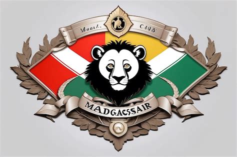 Madagascar emblem web address | Premium AI-generated image