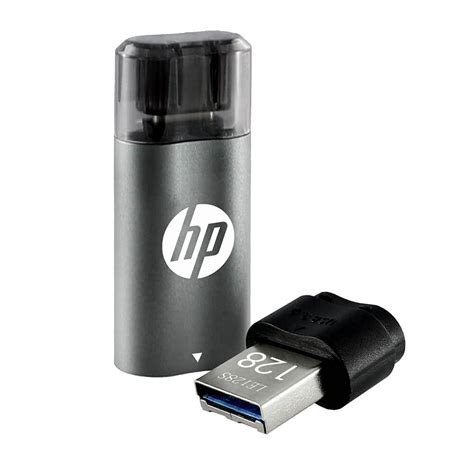 HP - HPFD5600C-128 USB Type C 128GB 3.2 Pen Drive, Grey & Black ...
