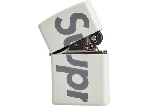 SUPREME GLOW IN THE DARK ZIPPO WHITE