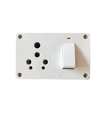 Maharaja 3-in-1 Combined Switch Socket with Junction Box, 6A/16A 240V ...