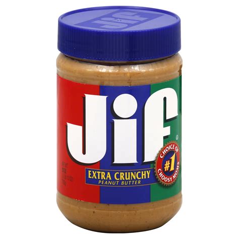 Jif Peanut Butter, Extra Crunchy, 28 oz (1 lb 12 oz) 793 g