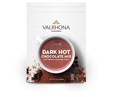Amazon.com : Valrhona Premium Dark Hot Chocolate Sweet Mix. Rich Smooth ...