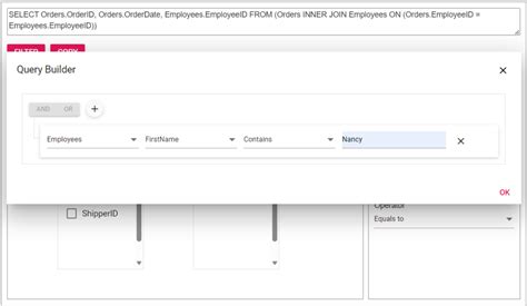 Image result for Create JavaScript Query Builder