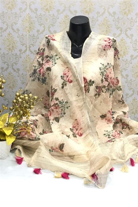 Digital Printed Linen Scarf | Linen World