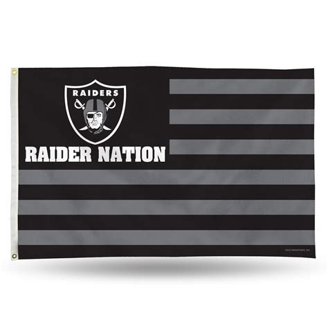 Raiders Nation Flag Las Vegas Raiders American Stripes Nation Flag