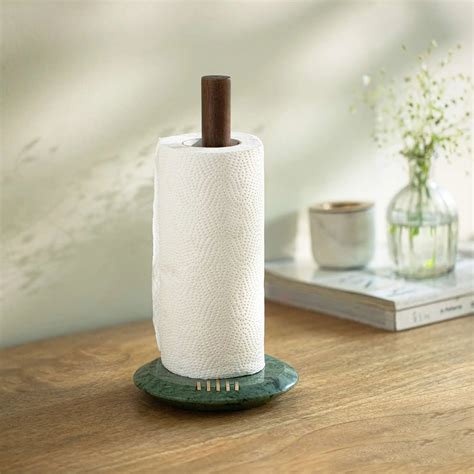 Buy Verde Marble Kitchen Roll Holder Online - Ellementry – ellementry