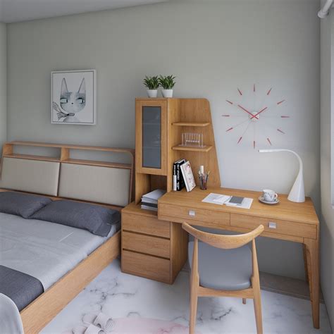 现代卧室书房厨房 - 效果图交流区-建E室内设计网