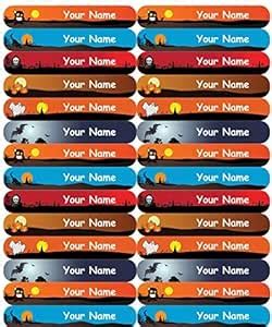 Mini Labels for School Stationery - 30nos (Spooky) : Amazon.in: Office ...