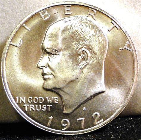 1972 Silver Uncirculated Eisenhower Dollar - For Sale, Buy Now Online ...