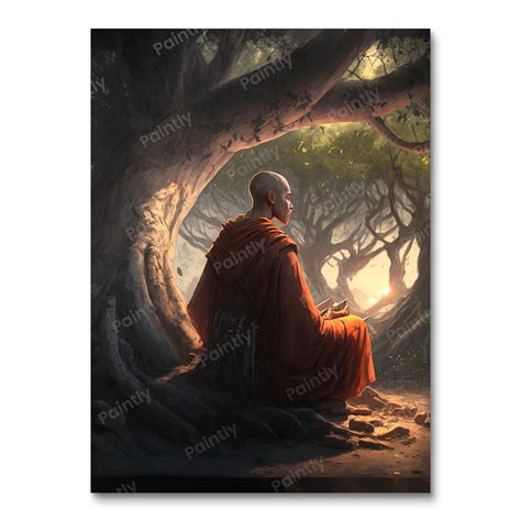 Unwavering Focus Monk II Paint by Numbers – Paintly Kits