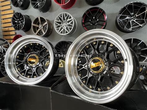 Buy New 15inch 4X100 DEEP DISH JDM BBS RS II style wheels for NISSAN ...