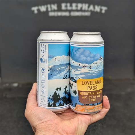 LOVELAND PASS | Mountain Lager | 5% – Twin Elephant Brewing Company