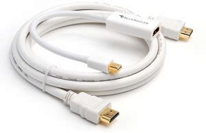 BlueRigger Mini Display Port to HDMI Female and HDMI Cable (6ft) Combo ...