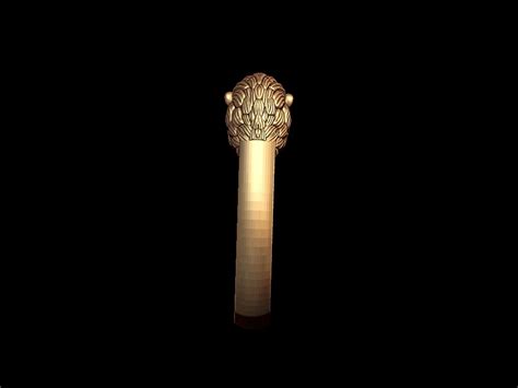 Unique Lion Ring 3D Model STL File