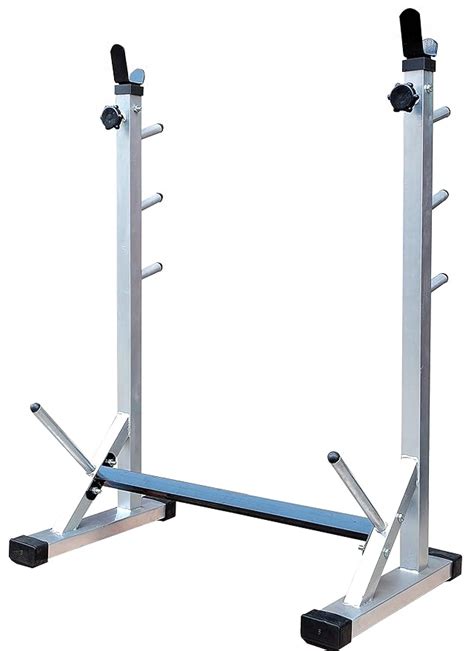 SX FITNESS Multi-Functional Fully Adjustable Squat Stand, Bicep Stand ...