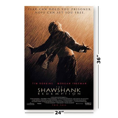 Shawshank Redemption Movie Poster US Version 24x36- Buy Online in India ...
