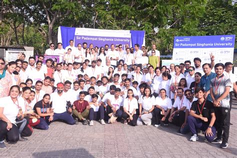 SPSU का पर्यावरण तथा स्वास्थ्य जागरूकता हेतु फतेहसागर झील पर शानदार 5 ...