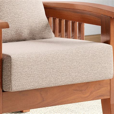 Buy Abby Fabric 1-Seater Sofa with Cushions - Customized Furniture from ...