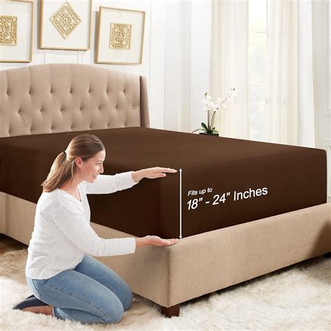 Empyrean Bedding Extra Deep Pocket Queen Fitted Sheet - Premium Queen ...