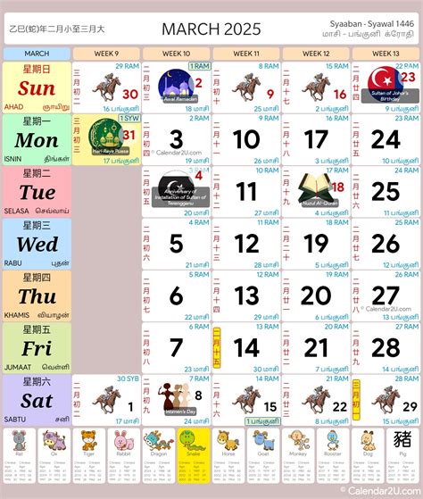 Malaysia Calendar 2025 (2025/2026 School Holidays) - Malaysia Calendar