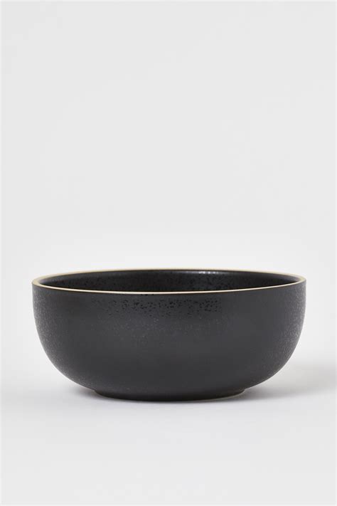Ceramic bowl - Black - Home All | H&M IN
